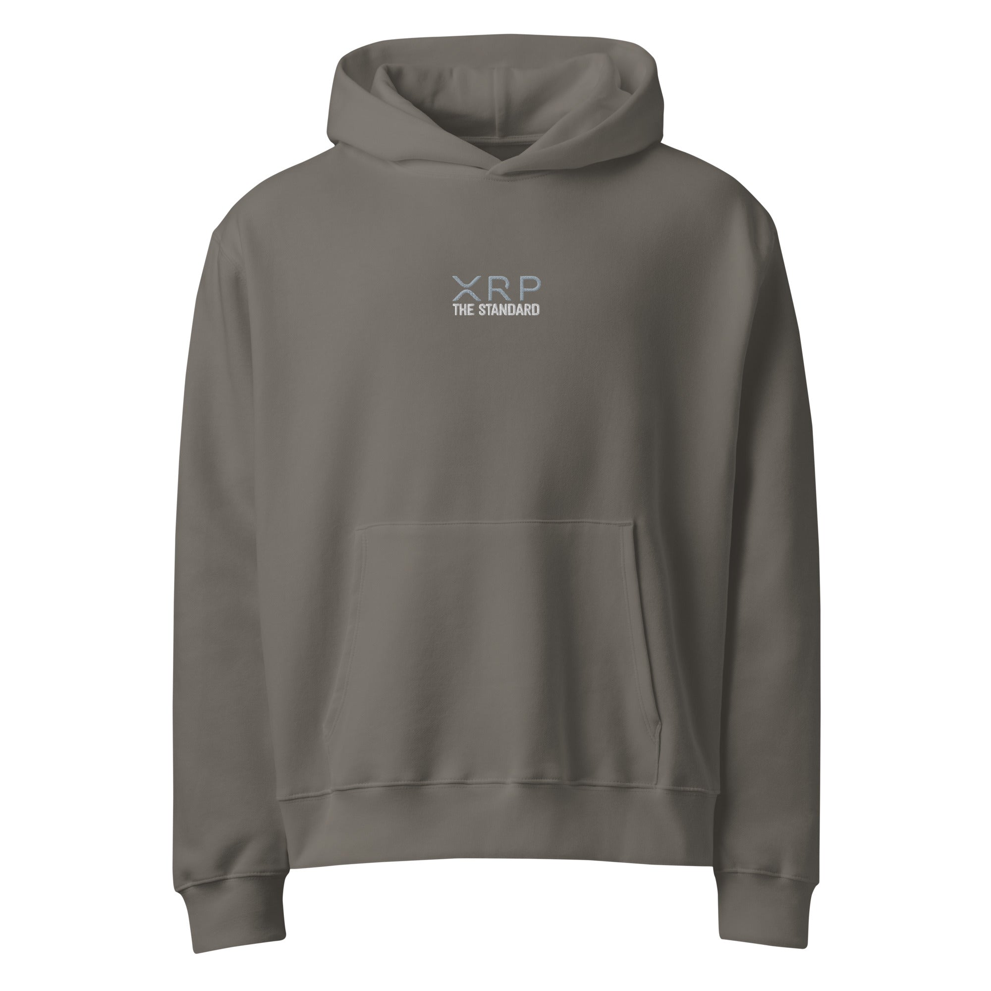 XRP The Standard-Embroidered-Oversized heavyweight hoodie