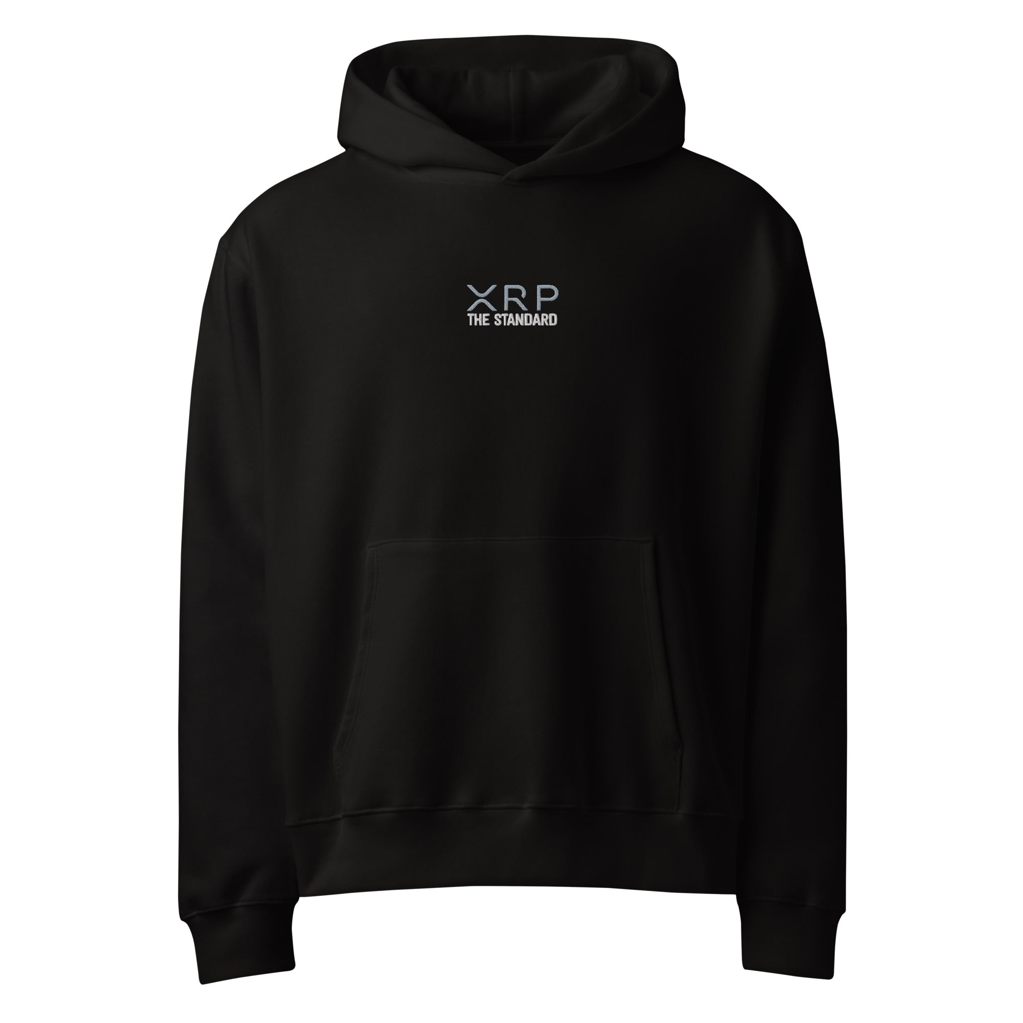 XRP The Standard-Embroidered-Oversized heavyweight hoodie