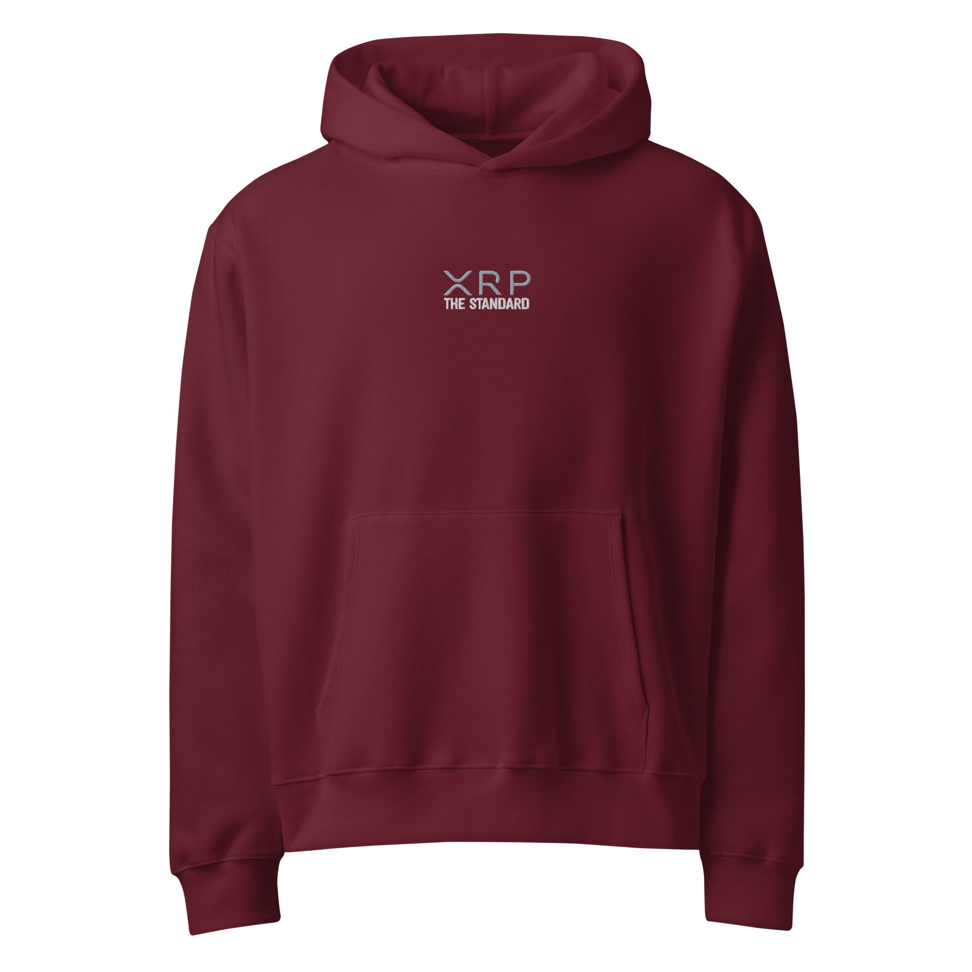 XRP The Standard-Embroidered-Oversized heavyweight hoodie