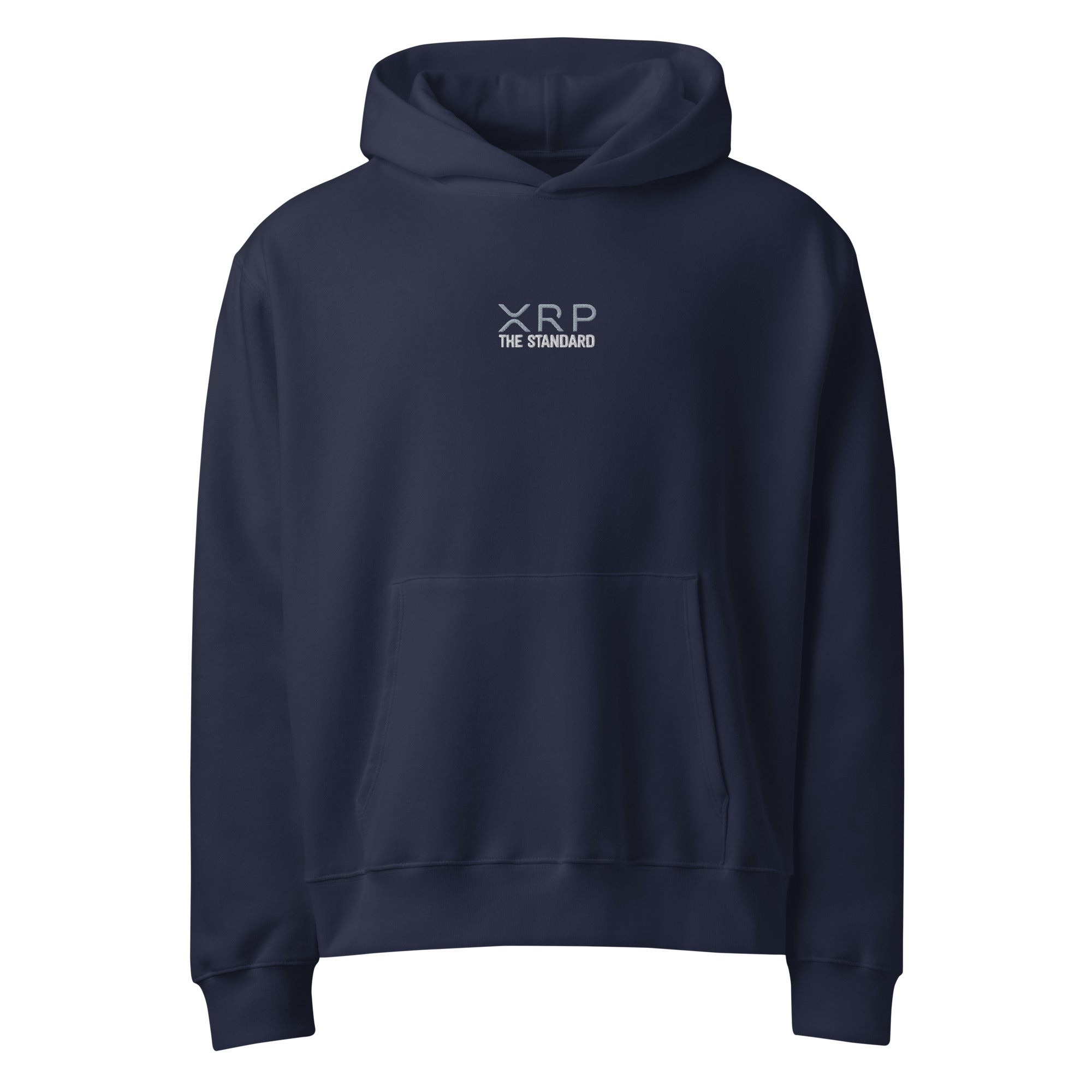 XRP The Standard-Embroidered-Oversized heavyweight hoodie