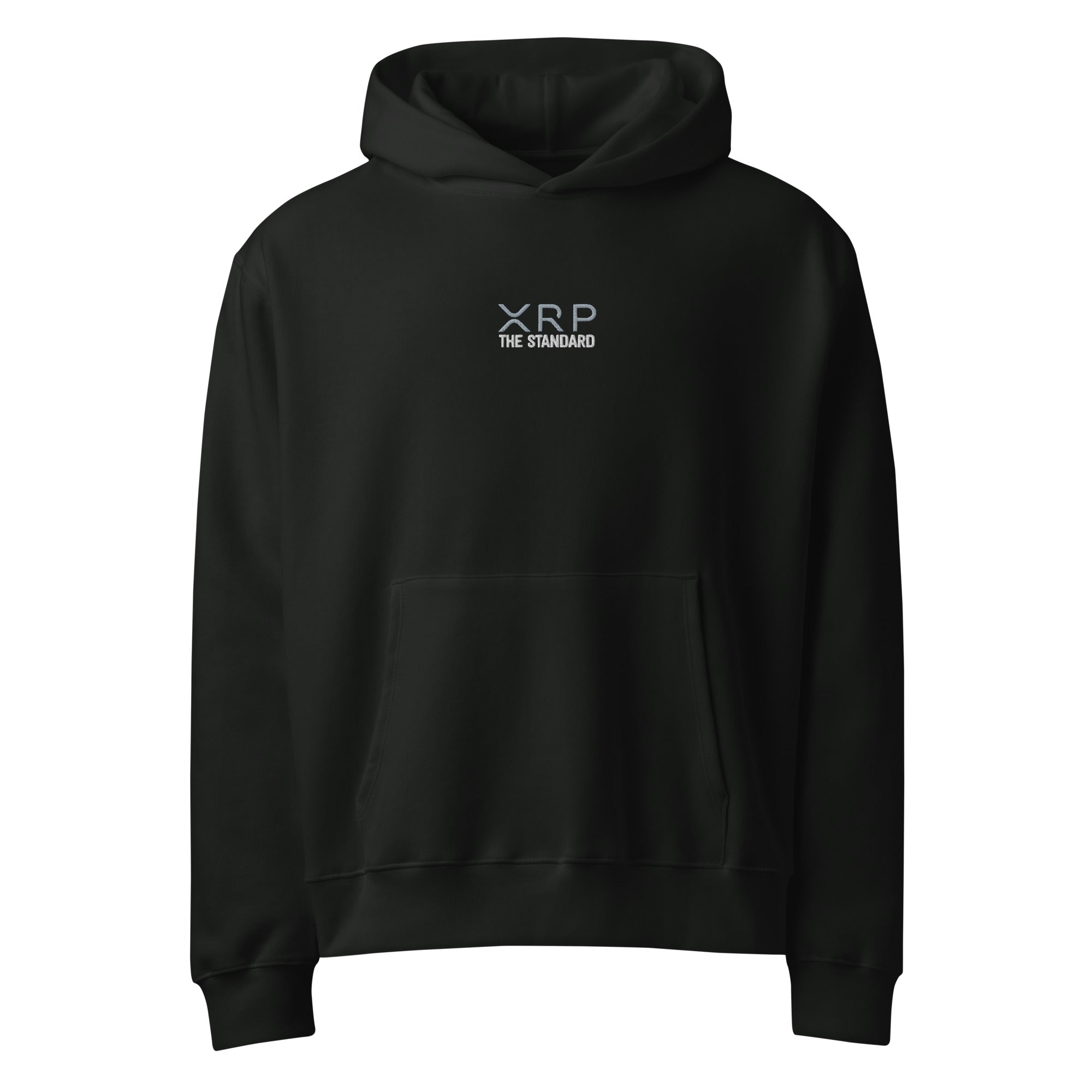 XRP The Standard-Embroidered-Oversized heavyweight hoodie